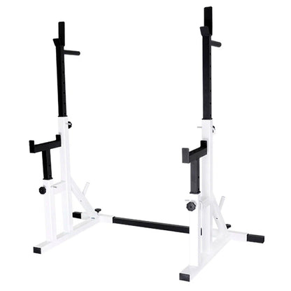 Bench Press Rack 2.0 & Adjustable Squat – Heavy‑Duty 50 × 50 mm Steel, 13 Height & 10 Width Settings – Home Gym Compact Strength Station