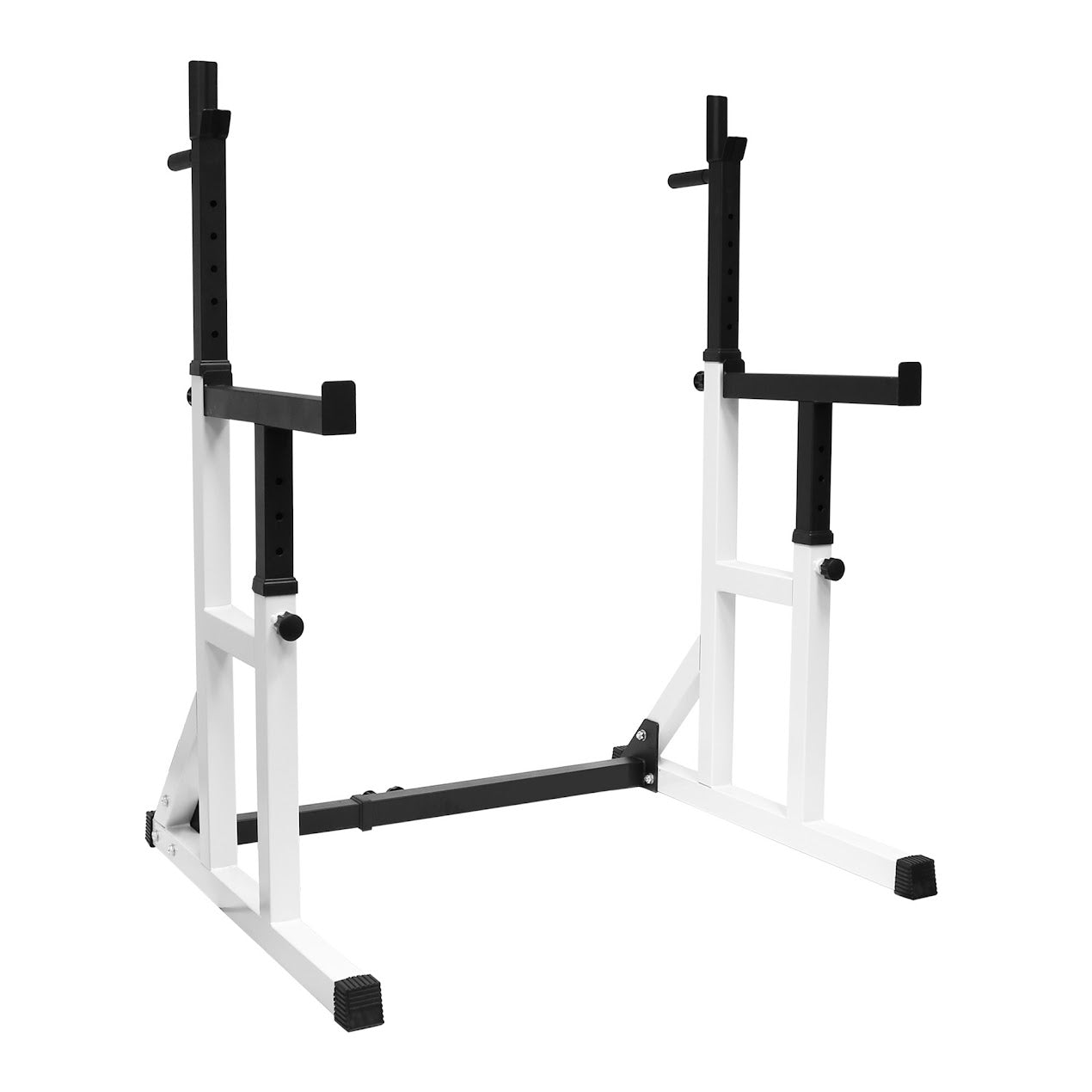 Bench Press Rack 2.0 & Adjustable Squat – Heavy‑Duty 50 × 50 mm Steel, 13 Height & 10 Width Settings – Home Gym Compact Strength Station