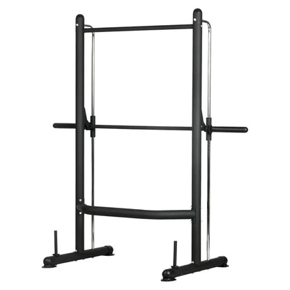 Pull‑Up Bar with Smith Machine Squat Rack – Heavy‑Duty Steel, Multi‑Functional, Cable Pulley, Home Gym Power Cage