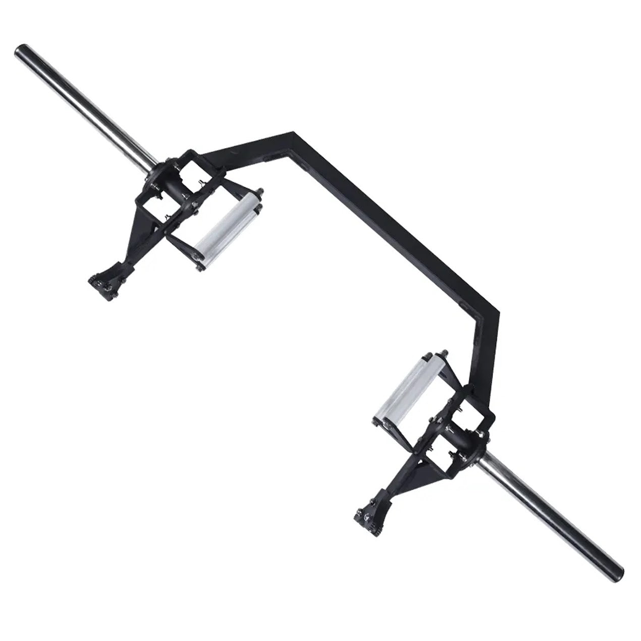 Open Trap Hex Bar – 20 kg Steel with Deadlift Jack & Rotating Sleeves for Home Gym Strength Training