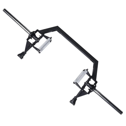 Open Trap Hex Bar – 20 kg Steel with Deadlift Jack & Rotating Sleeves for Home Gym Strength Training