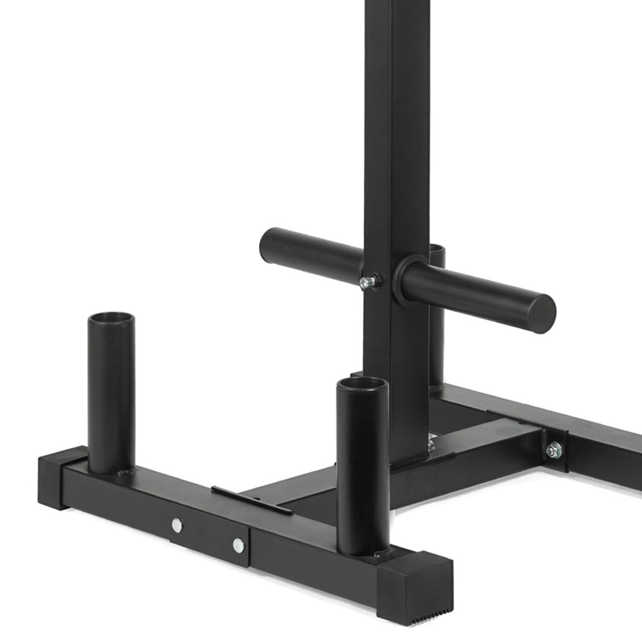 3-Tier Olympic Weight Plate Rack with Barbell Holder – Heavy-Duty Steel Weight Tree | 200kg Capacity | Compact Black Powder-Coated Home Gym Stand