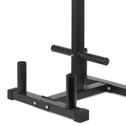 3-Tier Olympic Weight Plate Rack with Barbell Holder – Heavy-Duty Steel Weight Tree | 200kg Capacity | Compact Black Powder-Coated Home Gym Stand