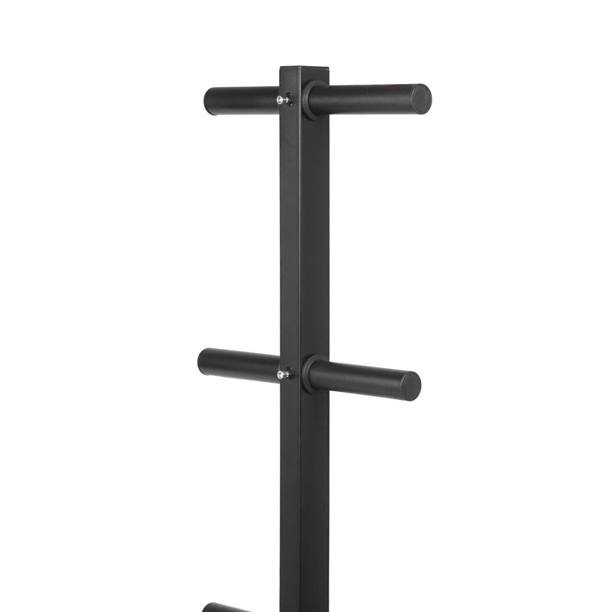 3-Tier Olympic Weight Plate Rack with Barbell Holder – Heavy-Duty Steel Weight Tree | 200kg Capacity | Compact Black Powder-Coated Home Gym Stand