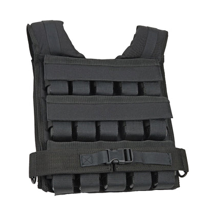 Strength Training Weighted Vest 30kg – Adjustable Load with Removable Metal Blocks, Reflective Safety Strips & Snug Fit for Running, Cardio & Workouts